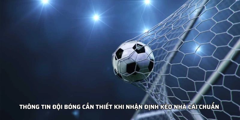 Thông tin đội bóng cần thiết khi nhận định kèo nhà cái chuẩn